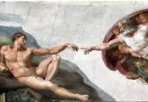 «микеланджело буонарроти сотворение адама?, »
