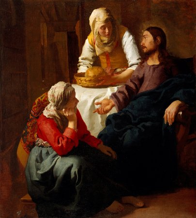 Христос в доме Марфы и Марии, Яна Вермеера